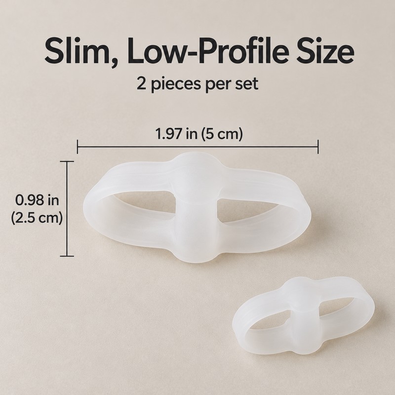 Silicone Toe Separators – 2 Pack Soft Cushioned Toe Spacers