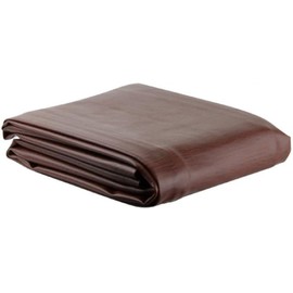 Ozone Brown Leatherette Pool Table Cover - 8 Foot