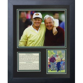 Legends Never Die Jack Nicklaus and Arnold Palmer Portrait Collage Photo Frame, 11" x 14"