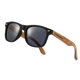 WOODONLY Wood Sunglasses - Birthday, Valentine's Day, Father's Day, Christmas Practical Gifts for Men, Unique Useful Present for Husband Boyfriend Dad Grandpa Who Have Everything (Zebra wood)
