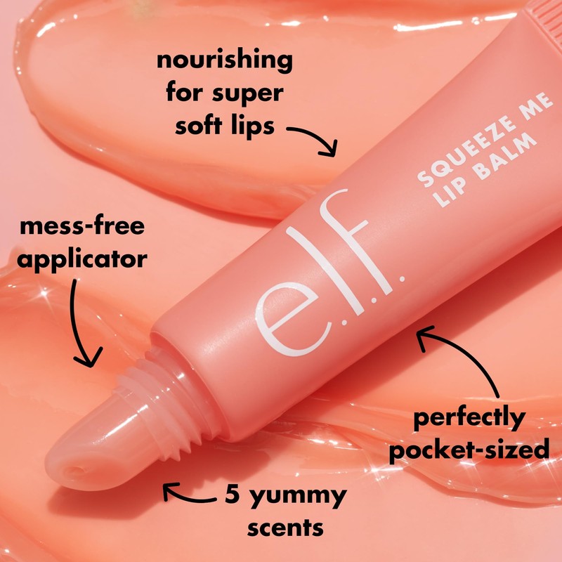 e.l.f. Squeeze Me Lip Balm, Moisturizing Lip Balm For A