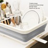 Collapsible Dish Drying Rack Space Saving Foldable Portable Dinnerware Drainer
