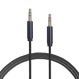 ENUODA Aux Cord 3.5mm Nylon Braided Aux Cable for Headphones Male to Male Stereo Audio Cable, 3.3FT, Black