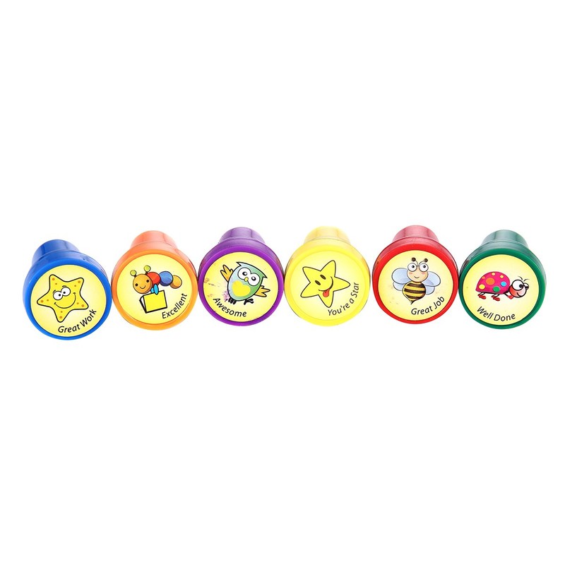 LUCKYBIRD Stamps for Kids, Best Plastic Self Inking Reward Stamps