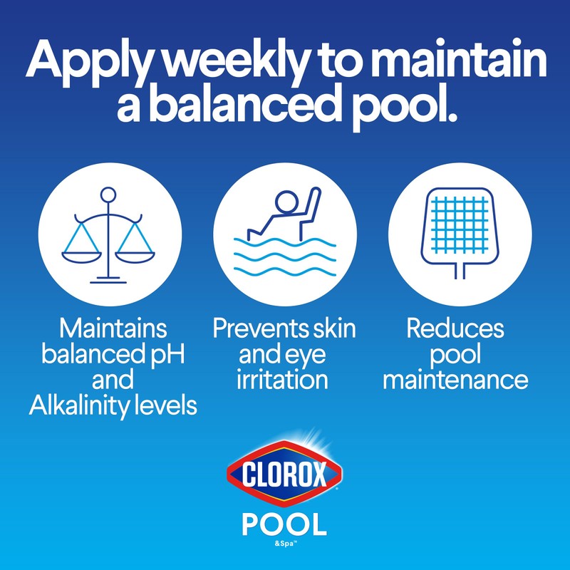 Clorox® Pool&Spa™ Swimming Pool 2-in-1 Perfect Balance, Maintains Balanced pH