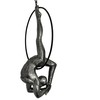 Haute Collage Antique Silver Female Gymnast Acrobat on a Ring
