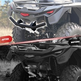 CUSAUTV Rear Bumper for Outlander 500 700, Heavy Duty Combined Rear Brush Guard Protector Compatible with Can Am Outlander 500 700 PRO 2023-2025 Accessories Replace #715004953