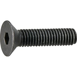 TRUSCO Y808-0308 Countersunk Bolt with Hex Hole, Black Dye, Full Thread, M3 x 8, Pack of 10, Small Quantity