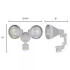 Patriot Lighting Dualux White Dual Head Motion Sensor Wall Mount