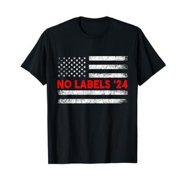 No Labels 2024 Presidential Election US Flag Vintage T-Shirt