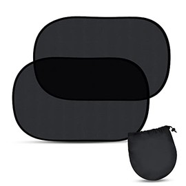 EcoNour Side Window Shade for Car Windows - 21"x14" (2 Pack) | Complete Kids and Baby Sun Protection from UV | Car Back Window Sun Shade Blocks Sun Glare, Heat | Sun Shield for Car Windows Baby