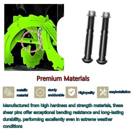 ASP2400D Shear Pin Set for EGO 24-Inch Self-Propelled 2-Stage Snow Blower - Durable Design & Easy Installation - Includes 4 High-Performance Pins & Lock Nuts for Optimal Snow Clearing Efficiency