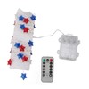Independence Day Decor LED String Lights Battery Operated 9.8ft 40
