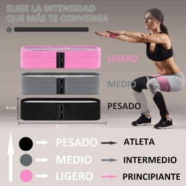 Elastic Fitness Resistance Bands for Legs Buttocks and Hip 3 Levels Non-Slip Fabric Elastic Bands for Squats, Fitness, Yoga and Gym Equipment with Bag and Exercise Guide.