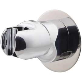 KAKUDAI Shower Hook, Angle Adjustable, 358-126-M, Screw Closure, Cosmetic Plate Included, Metallic