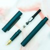 Asvine Dark Green Forest Fountain Pen Fine Nib Classic Design