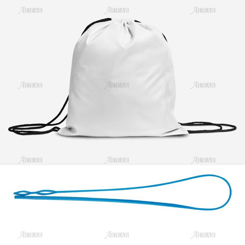 AUEAR, 3 Pack Flexible Plastic Drawstring Threader Tool Easy Threader