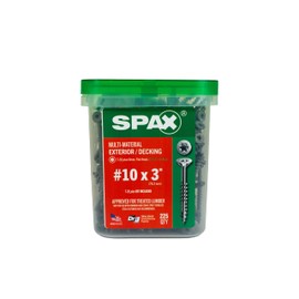 SPAX #10 x 3 Exterior Flat Head Deck Wood Screws Construction Torx T-Star Plus (225 EA) Bit Included Rust Resistant