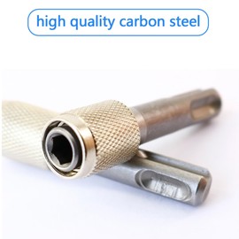 Wjelet 2 Pcs SDS Bit Adapter Hex Socket Drill Holder Converter SDS Socket Adaptor Set Bit Holder Adapter for Hammer Drills, Quick Change SDS Drill Chuck Tool