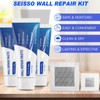 SEISSO Drywall Repair Kit, Wall Mending Agent*3(100g), Wall Patch*4, Scraper