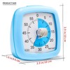 Secura 60-Minute Visual Timer, Silent Study Timer for Kids and