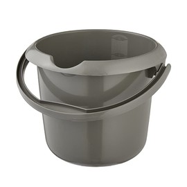 keeeper Mika Eco Line 5 Litre Bucket with Integrated Measuring Scale and Ergonomic Handle Eco Grey