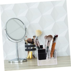OHPHCALL 1pc Transparent Acrylic Nail Art Pen Holder Multi-compartment Storage Box for Nail Tools Makeup and Accessories Organizer for Salon and Home Use