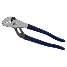 IDEAL Electrical 35-420 Tongue & Groove Plier - 9.5 in. Steel Groove Joint Plier with Reinforced Flange, Straight Jaws, Dipped Handle