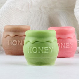 XIAOSHUI Jar Candle Mold Bee Honey Jar Silicone Mold for Making Candle Resin Pillar Aromatherapy Gypsum Candles Wax Clay Craft