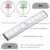 Wireless Motion Sensor Cabinet Lights 10-LED USB Rechargeable Closet Lights