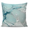 Roses Garden Decorative Throw Pillow Cover Blue Aqua Turquoise Teal