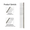 Stainless Steel Pet Comb,Metal Rounded Teeth Pet Comb for Large