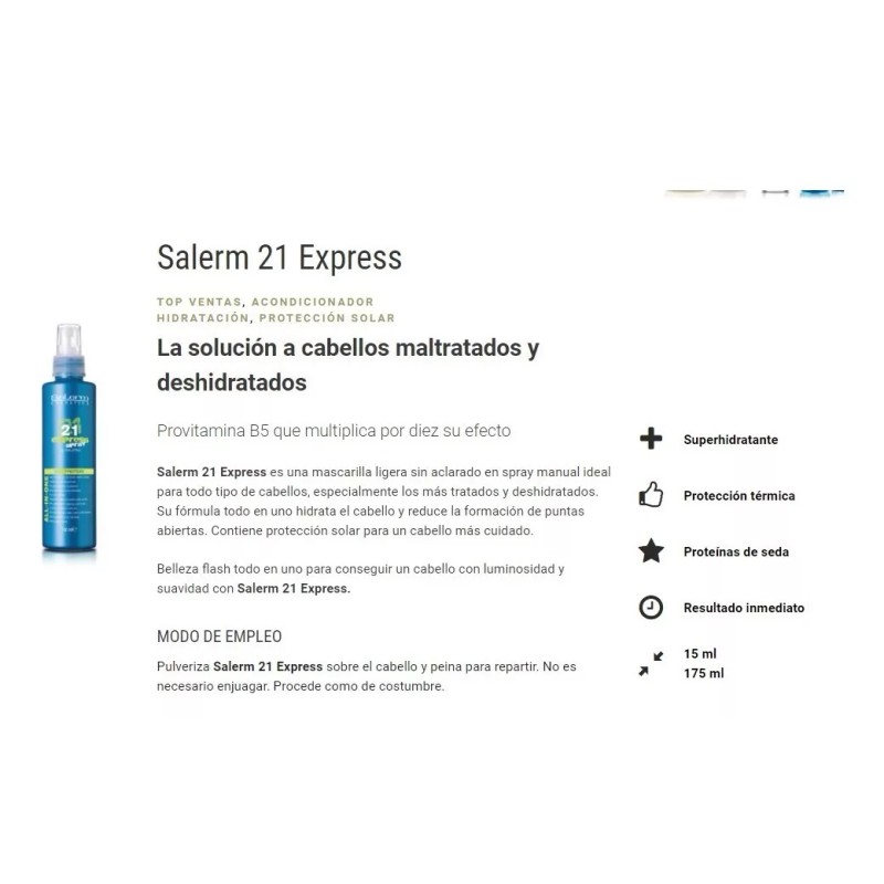 Salerm 21 Kit De 5 Pzs Todo En Uno Tratamiento