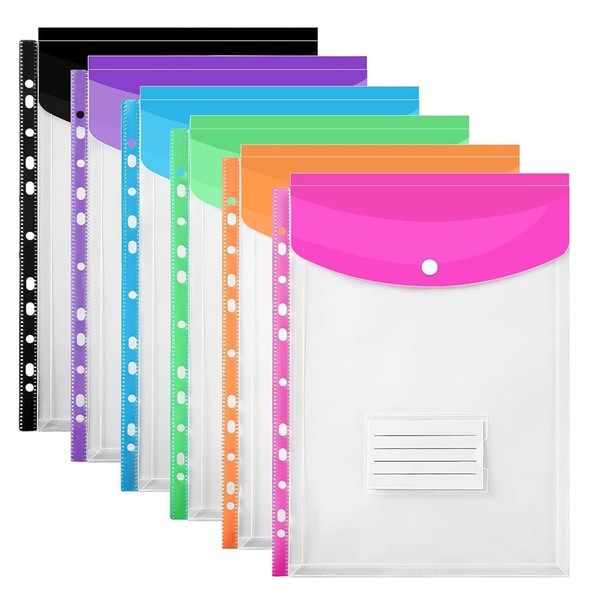 A4 Transparent Folders 11 Holes Expandable Large Capacity Binder Pocket