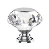 Alzassbg 10 Pack Clear Crystal Drawer Knobs, 1-1/5 Inch(30mm) Diameter