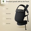 Tivellary Reversible Baby Carrier – Black Solid & Leopard Print;