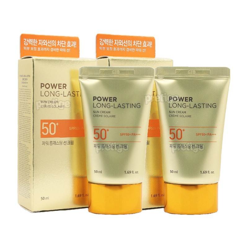 The Face Shop Power Long-Lasting Sun Cream 50ml x2 /