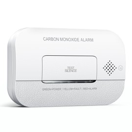 Ecoey Carbon Monoxide Detector, 10-Year CO Detector with Human Alarm Sounds and Test Button, Carbon Monoxide Alarm Replaceable Battery-Operated for House and Bedroom, FJ127, 1 Pack