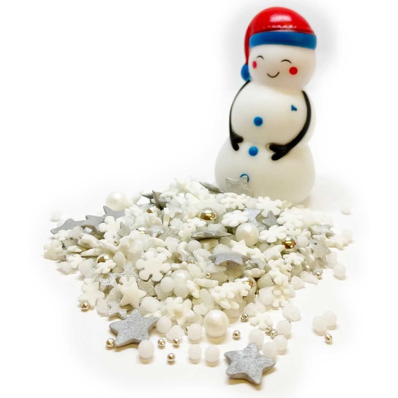 Sprinkletti - Snowy Night - 100g. This White & Silver