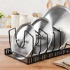 GRÄWE Stainless Steel Pot Lid Holder, Lid Holder for Drawers,
