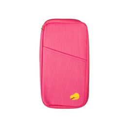 AQUARIUS Travel Wallet Document and Passport Holders with a Zip-Up Design, Money Bag Pouch, Document Organiser, Passport Money Boarding Passes Credit ID Cards Well Organised (Pink)