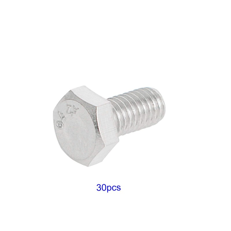 Aopin M6 x 16mm Hex Bolt Screw Grade 6.8 Stainless