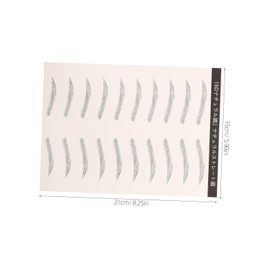 Ipetboom 3 Sheets Hair Like Transfers for Easy Application for Beginners Natural Look Brow Shape Stickers for Women and Black