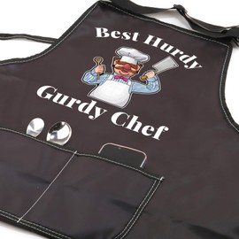 AKTAP Swedish Chef Gift Vert Der Ferk Apron With Pocket, Waterproof Adjustable Swedish Chef Fans Gifts Swedish Chef Kitchen Apron for Grilling Baking (AP, Best Chef Apron-HT)