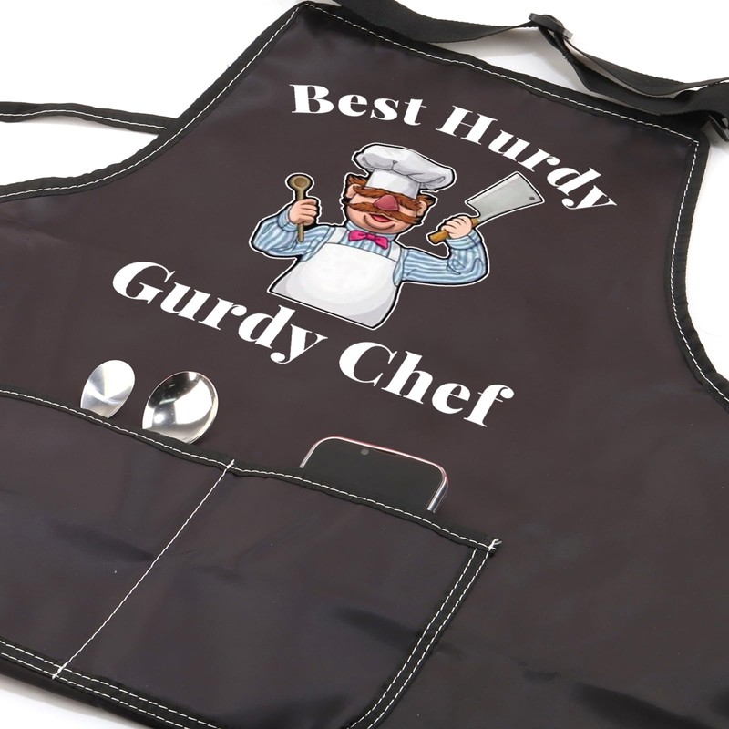 AKTAP Swedish Chef Gift Vert Der Ferk Apron With Pocket,