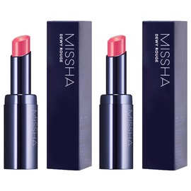 Misha Missha Dewy Rouge Lipstick, 2 pieces, Inca Rose / 미샤 듀이 루즈 립스틱, 2개, 잉카로즈