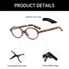 YAMEIZE Oval Blue Light Glasses Women Men - Small Anti