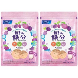 Fancl Iron Supplement Plum Flavor 60 Tablets (2) / 팬클 철분 보충제 플럼맛 60정 2개