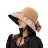 Summer Women's Sun Visor Beach Hat Foldable Sun Hat Wide