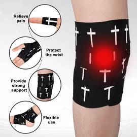 Aswalling Cotton Sport Tape 2 Roll Christian Athletic Tape 2IN X 23FT for Wrist Ankle Tennis Boxing for Sports Athlete